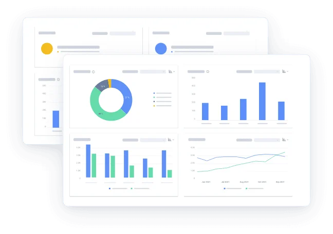 Live dashboard and report that