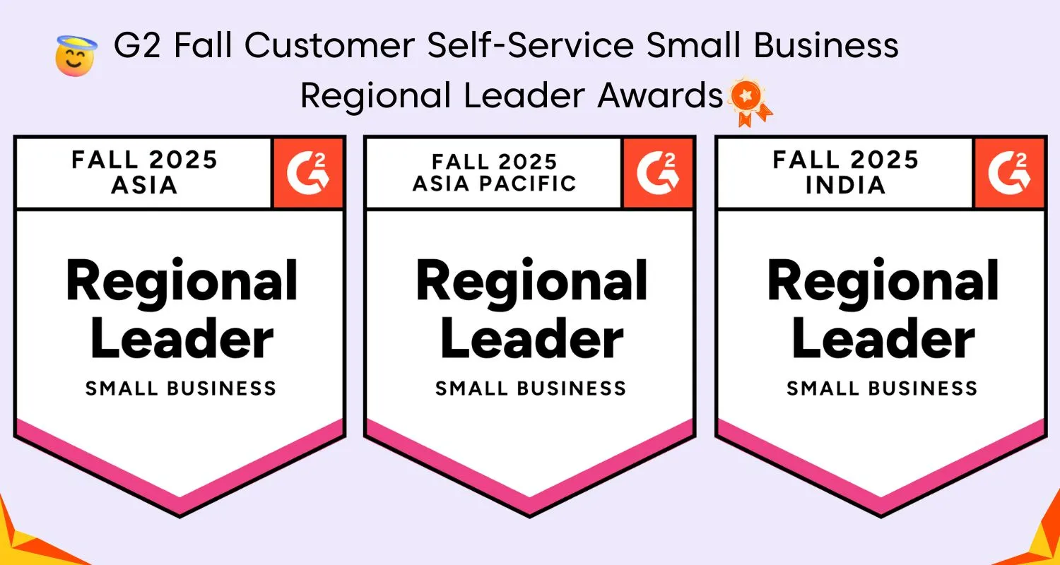 G2 Fall 2025 Customer Self-Service Small Business Regional Leaders Awards