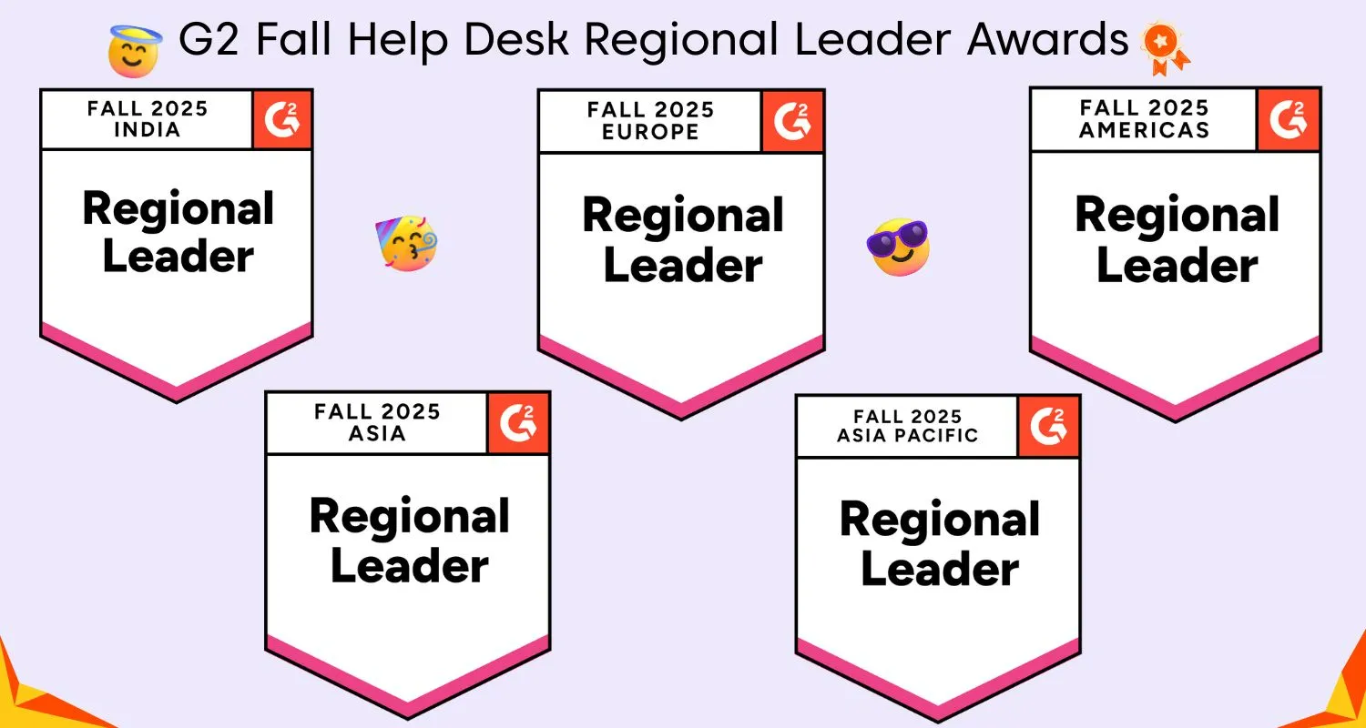 Help Desk Regional Leader G2 Badges