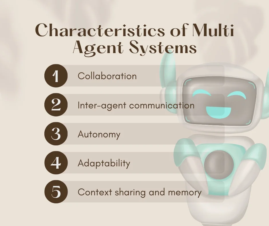 Characteristics of multi agent systems