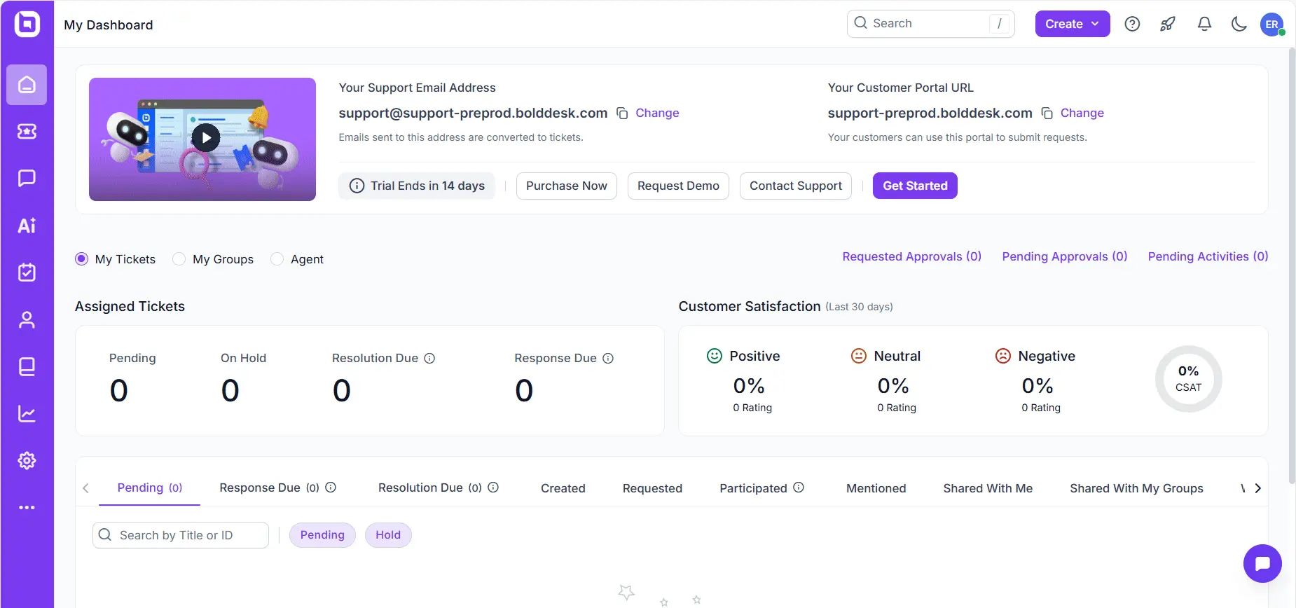 GIF on how to test an ai customer service agent functionality after creating it