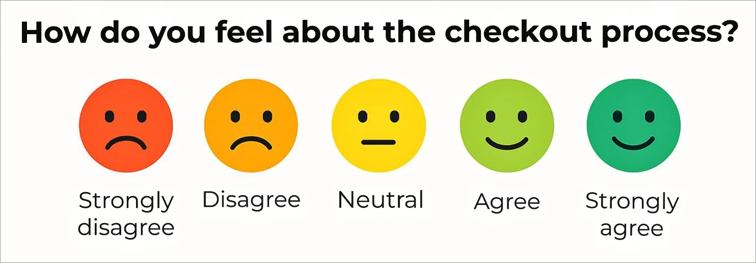 Emoticon rating scale 