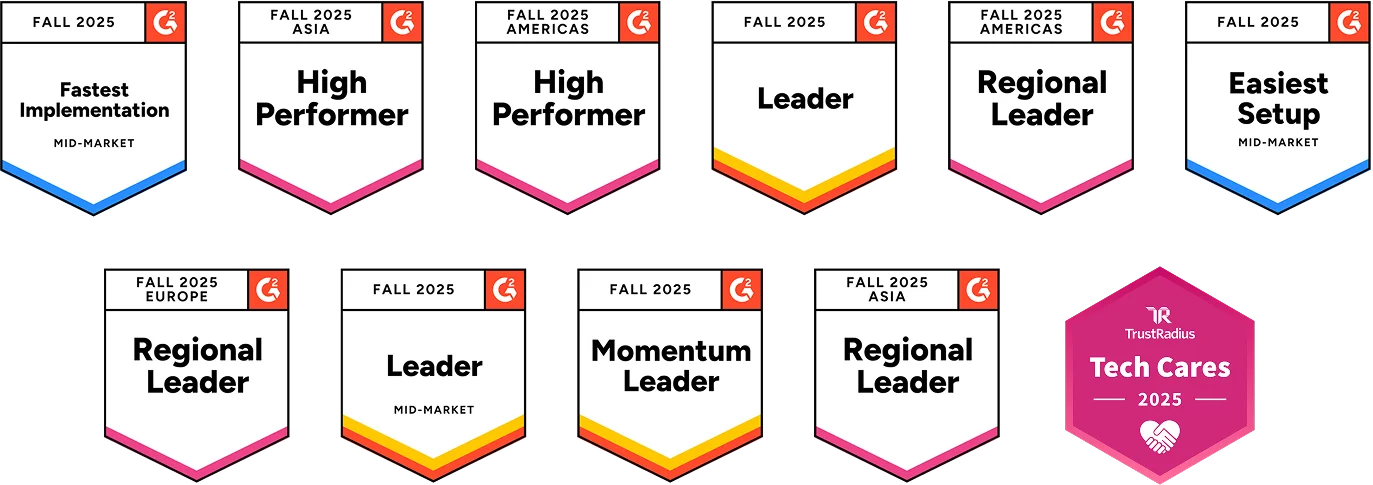 Logistics software recognized with G2 and TrustRadius awards for fastest implementation, high performer, and leadership.