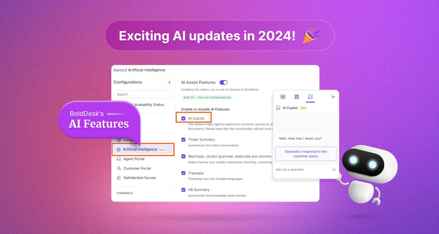 New Fall 2024 BoldDesk AI Updates
