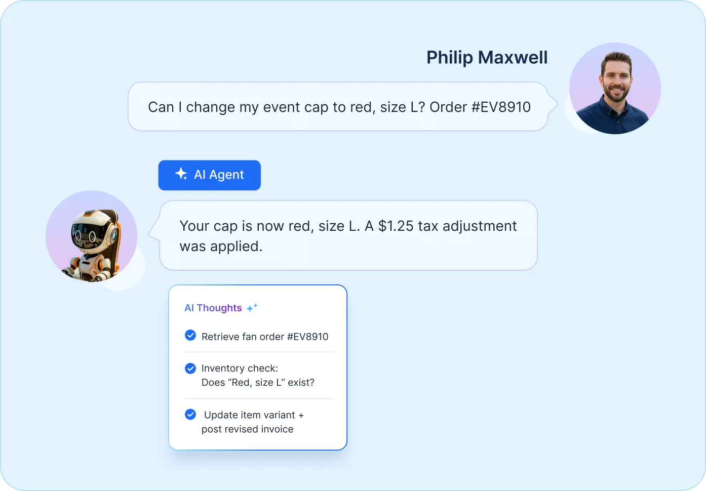 AI-powered self-service portal resolving ticket and subscription issues for entertainment fans