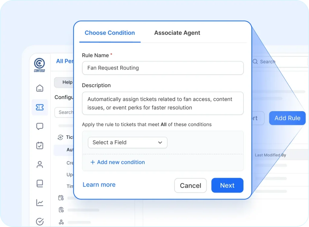 Help desk for entertainment with custom workflows and SLAs for VIP routing and fast resolutions.