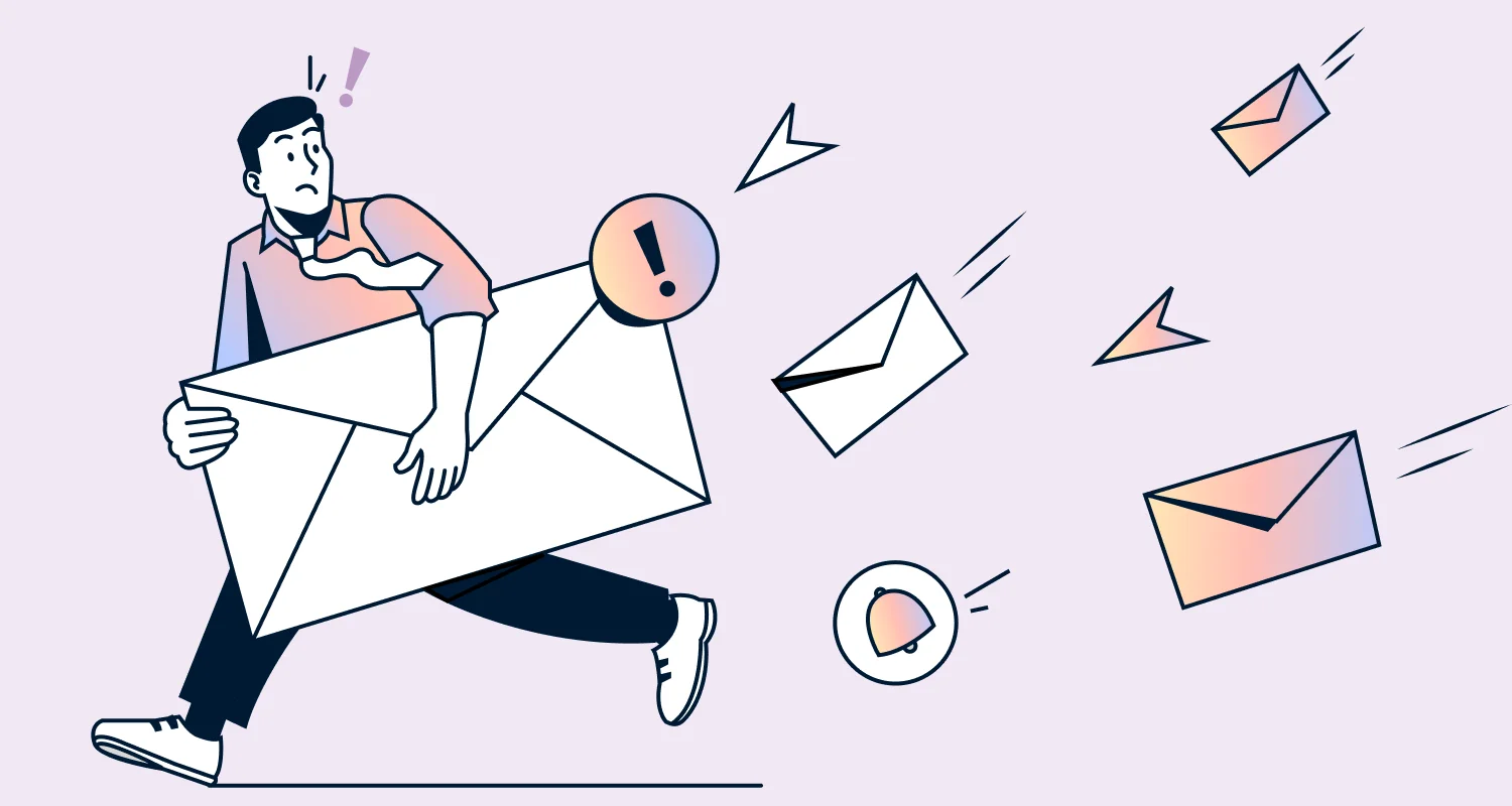 A banner image illustrating why shared inboxes break down at scale