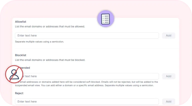 Configuring Email Allowlist and Blocklist