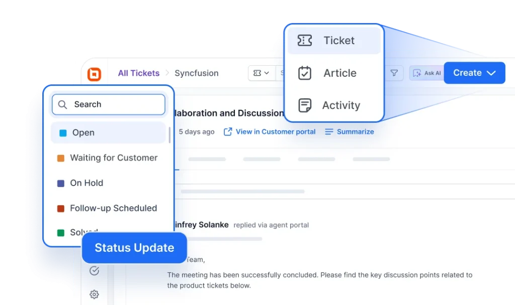 Help desk ticketing in service desk software track, auto-assign & resolve requests.