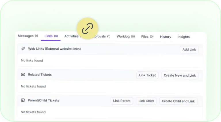 Linking Tickets in BoldDesk