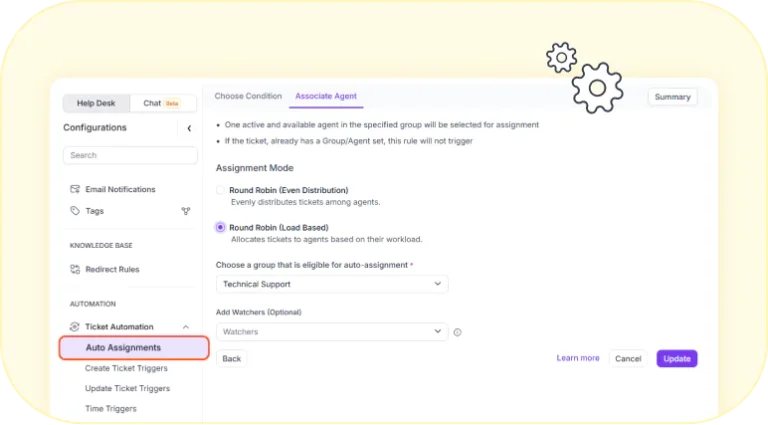 Setting Up Agent Workload Limits for Tickets and Chats