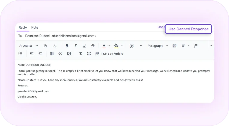 Simplify Customer Support with Canned Responses