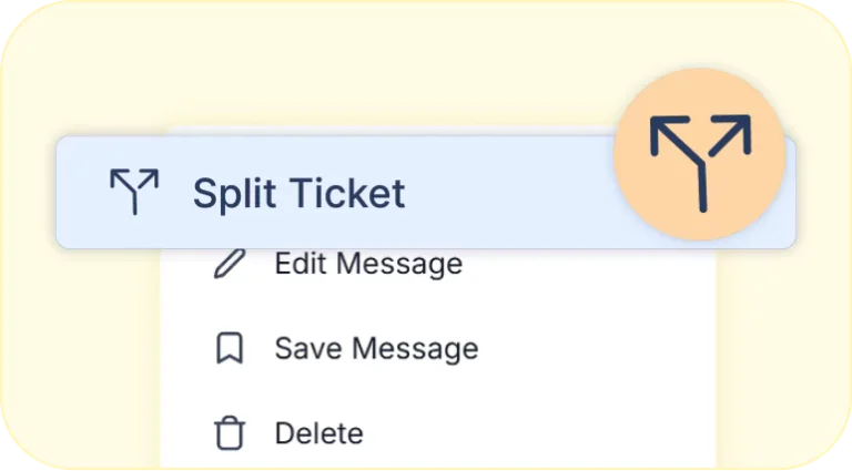 Splitting Customer’s Reply into New Tickets in BoldDesk