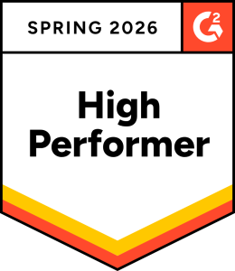 An image showing a G2 Spring 2026 High Performer badge awarded to BoldDesk for Digital Customer Service Software.
