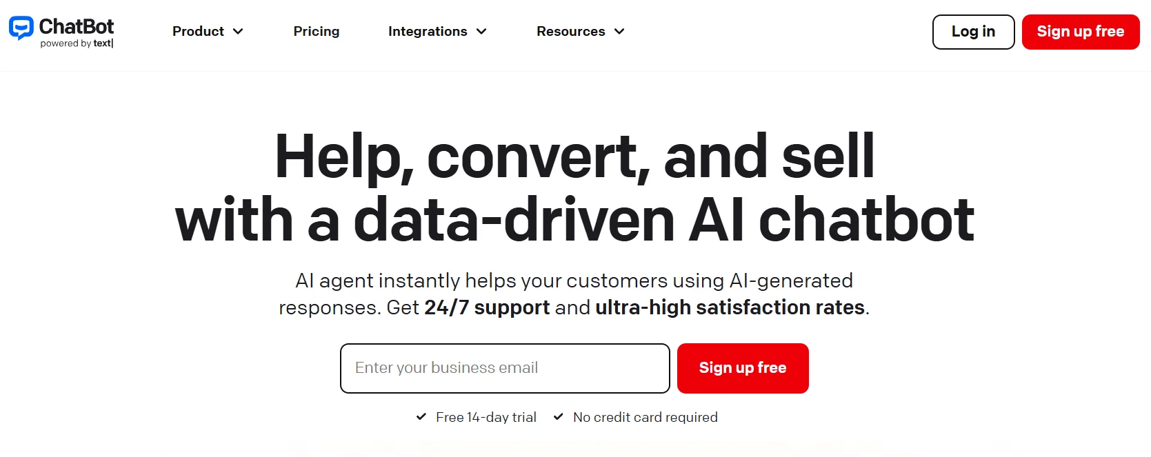 Manychat home page highlighting conversational marketing automation for social messaging platforms