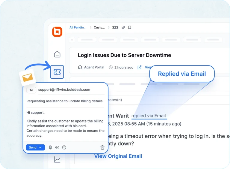 Web-based help desk with email-to-ticket conversion for seamless support tracking.