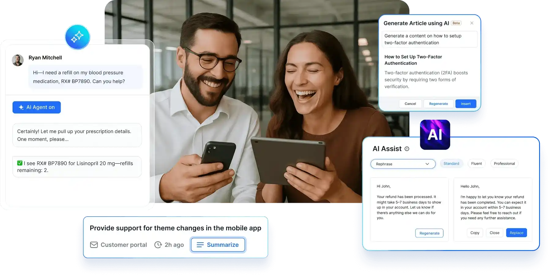 BoldDesk AI tools helping support teams streamline workflows with AI