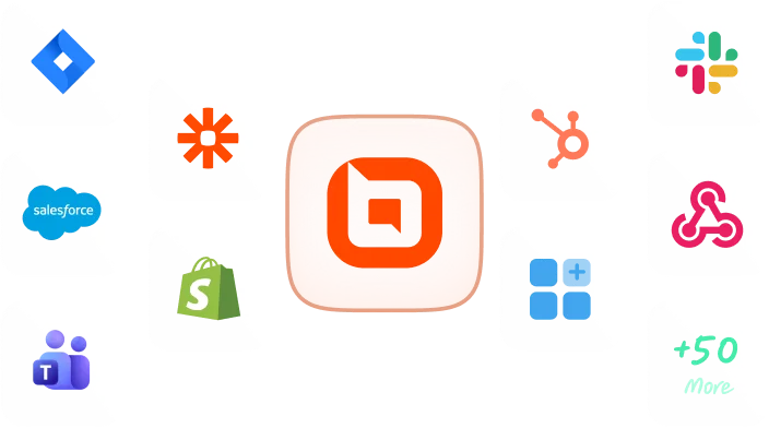 BoldDesk help desk software for startups with integrations for Jira, Salesforce, Microsoft Teams, Shopify, Slack, HubSpot, and more