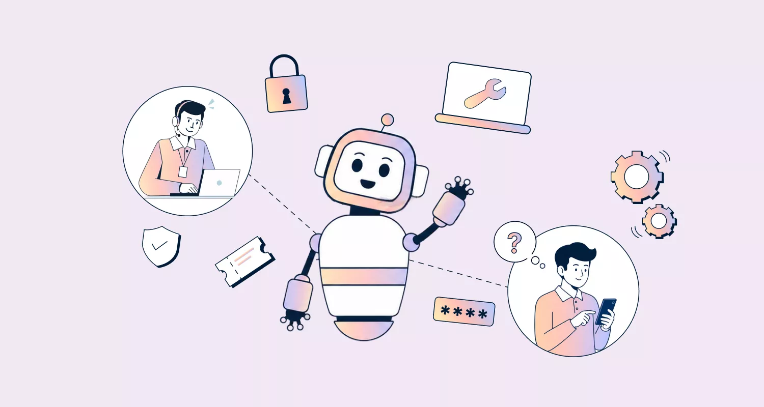 AI agent for IT support providing automated assistance, troubleshooting, security monitoring, and user support services