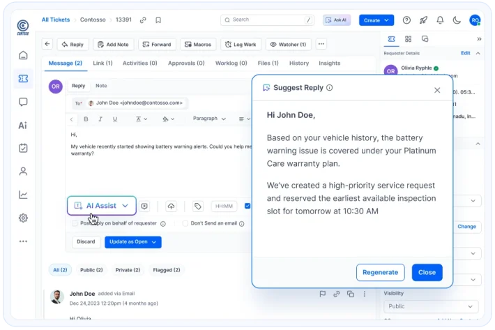 Turn Every Customer Request Into Organized Tickets with automated email conversion, tracking and prioritization