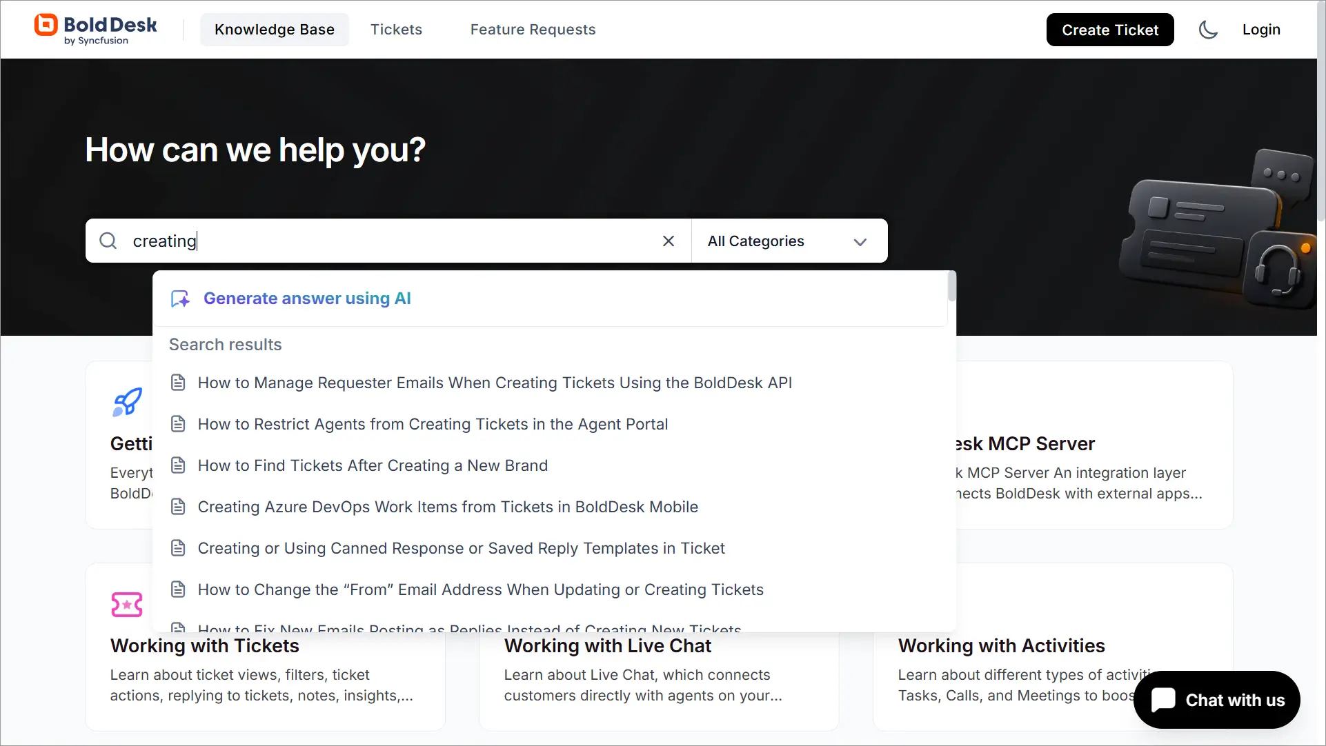 AI agents for HR supporting employee self-service through HR knowledge base search and AI-generated answers