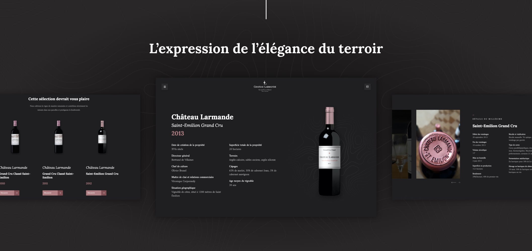 Exemple page produit Chateau Larmande