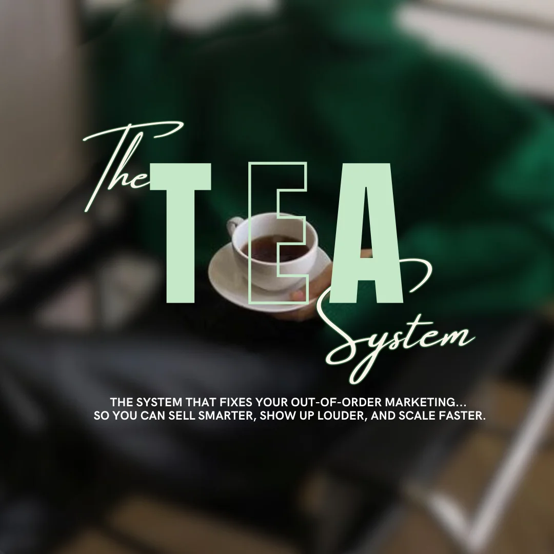 store product block The T.E.A System - Scale from $0 to 5-figures poster