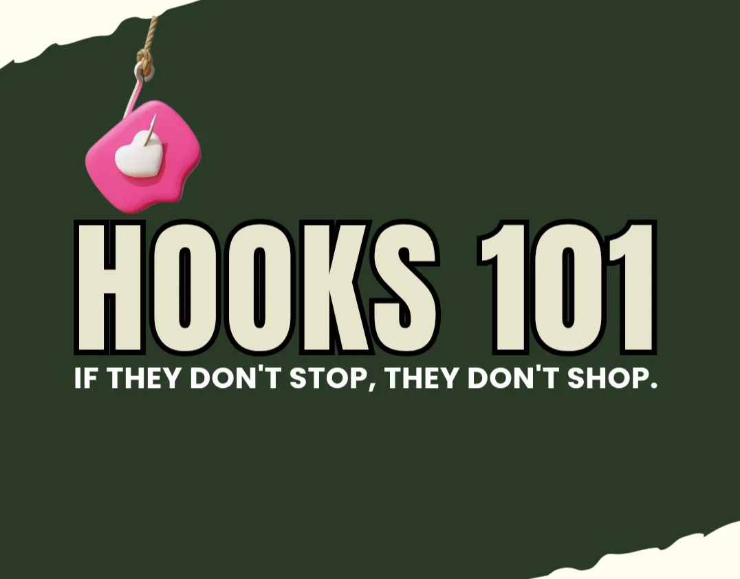 store product block HOOKS 101 🪝 poster
