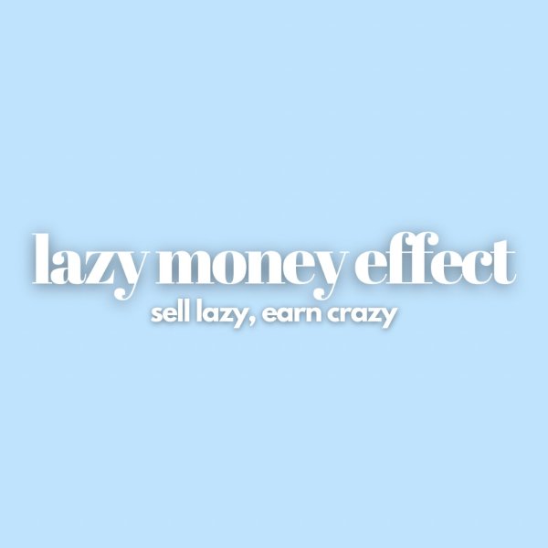 store product block Lazy Money Effect poster