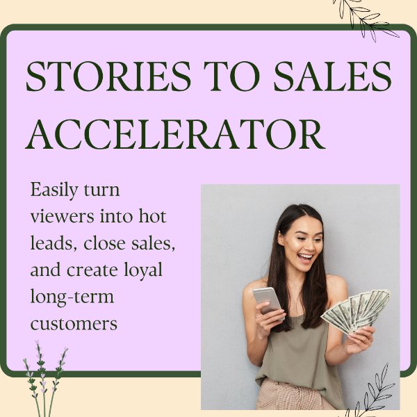 store product block Stories To Sales Accelerator  poster