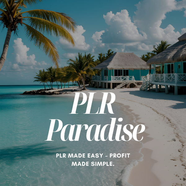 store product block PLR Paradise | PLR Made Easy – Profit Made Simple 🐚 poster