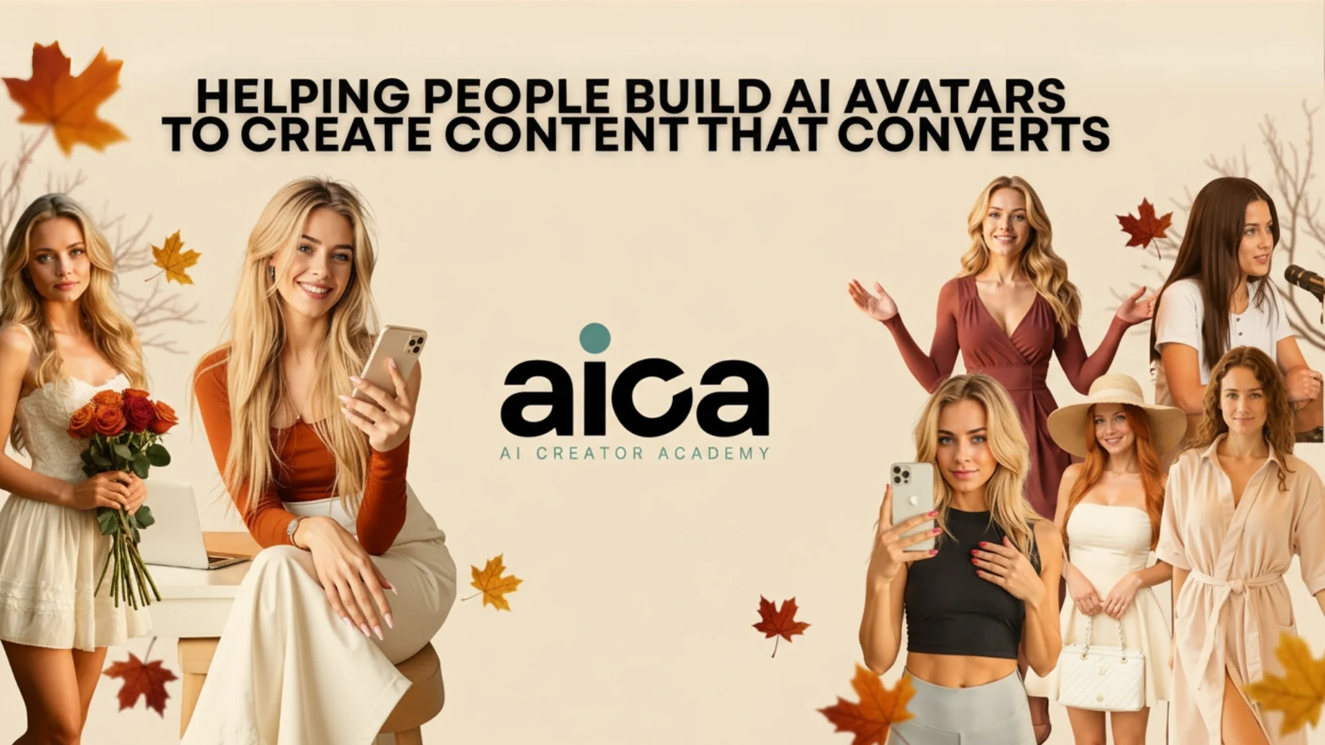 store product block AI Creator Academy poster
