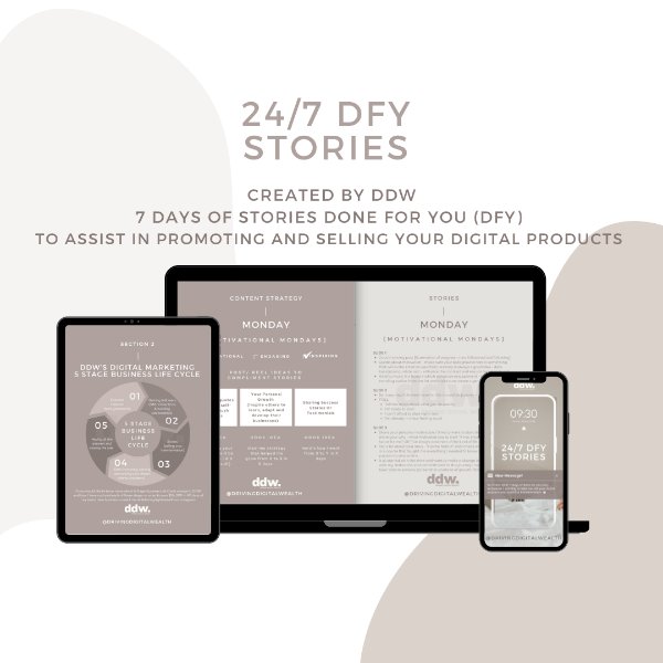 store product block 24/7 DFY STORIES  poster