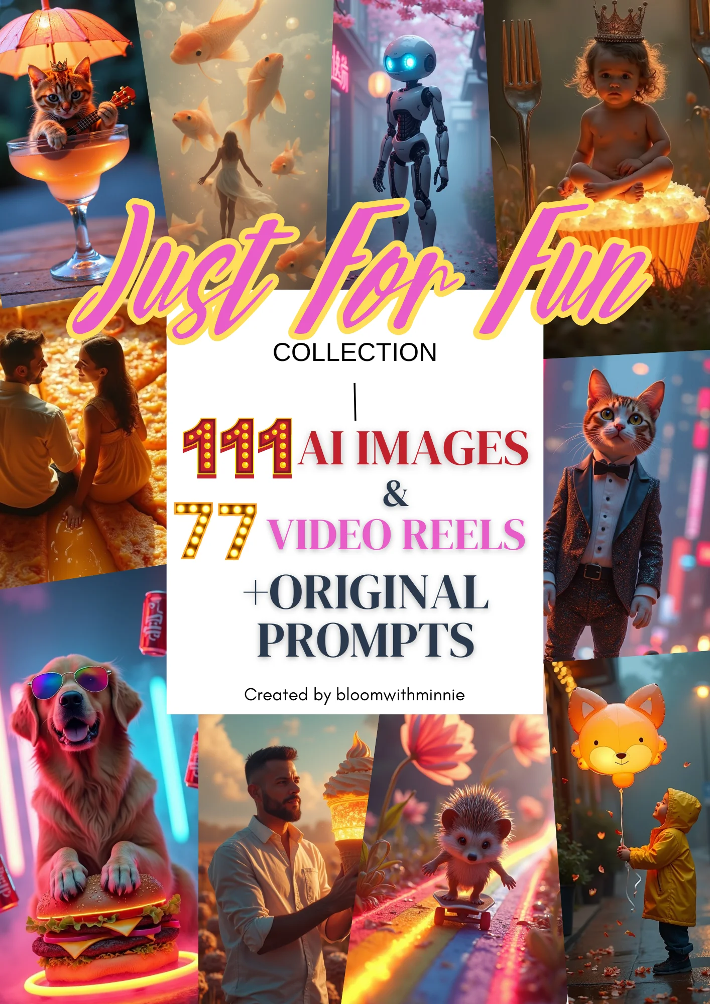 store product block The Just For Fun Collection AI Visuals + 188 Prompts (GBP) poster