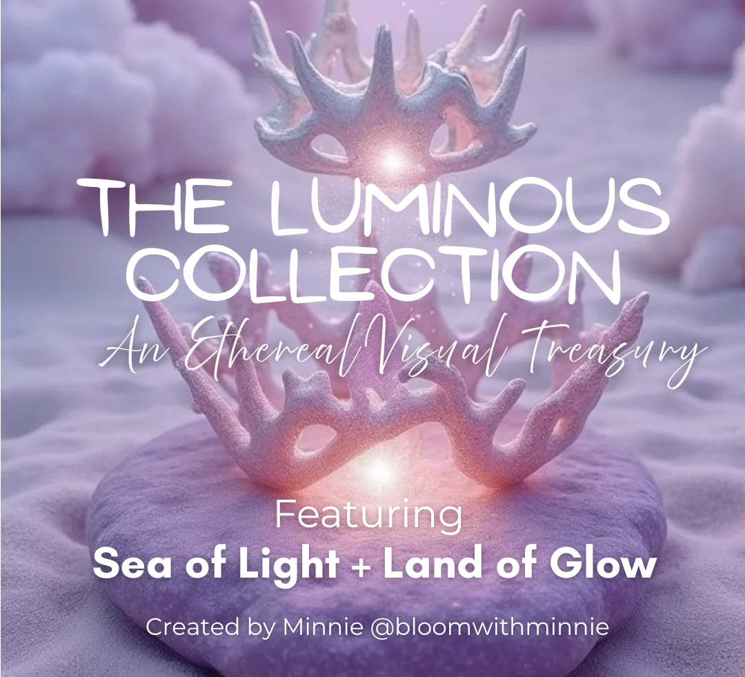 store product block The Luminous Collection AI Visuals + 200 Prompts poster
