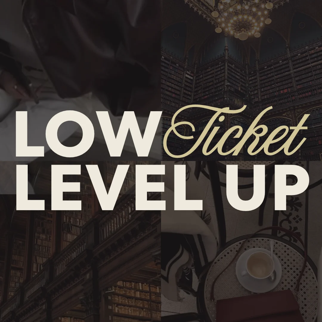 store product block LOW-TICKET LEVEL UP poster