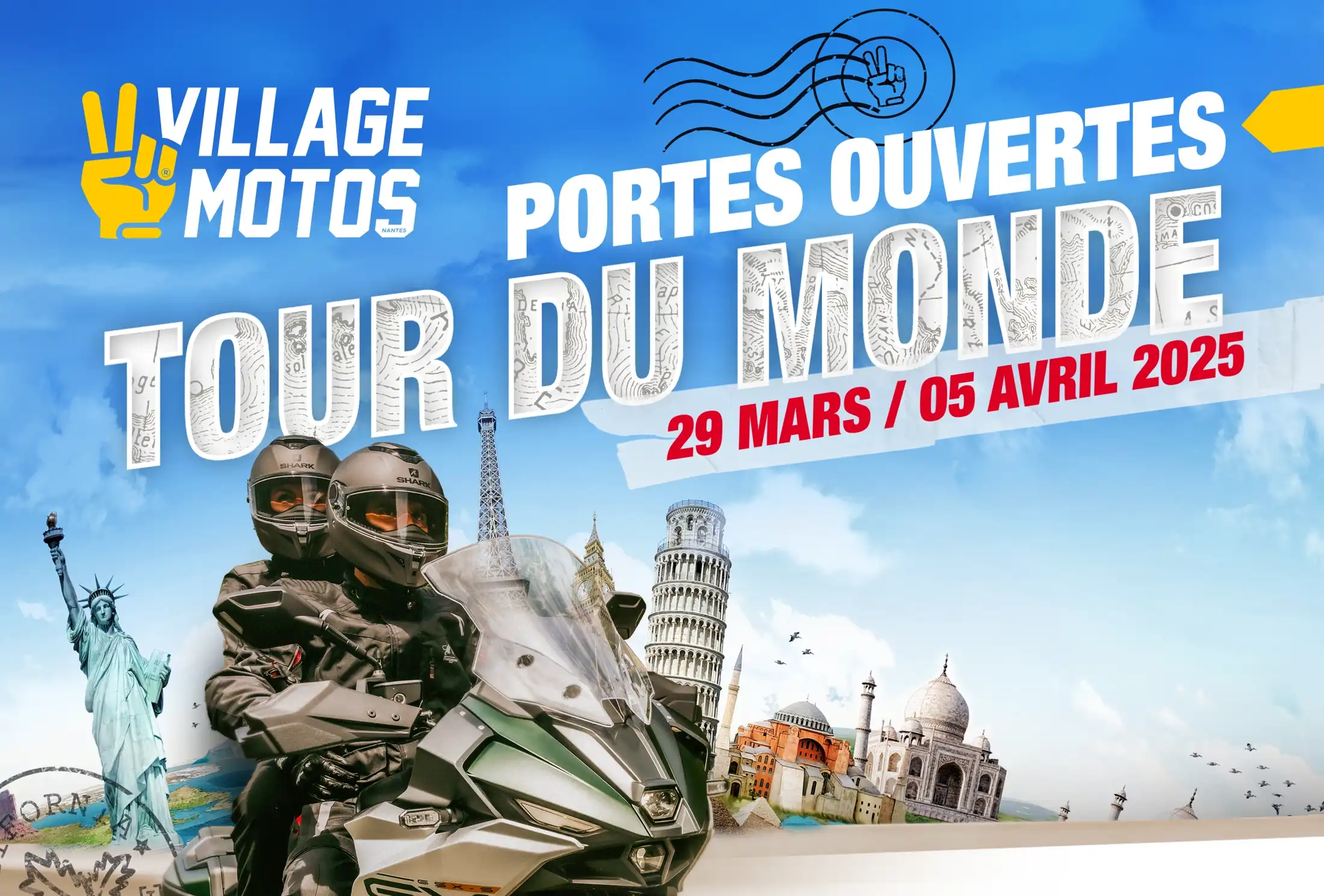 #Portes Ouvertes au Village Motos ! Du Samedi 29 Mars au Samedi 5 Avril 2025, au Village Motos à Orvault (Nantes).