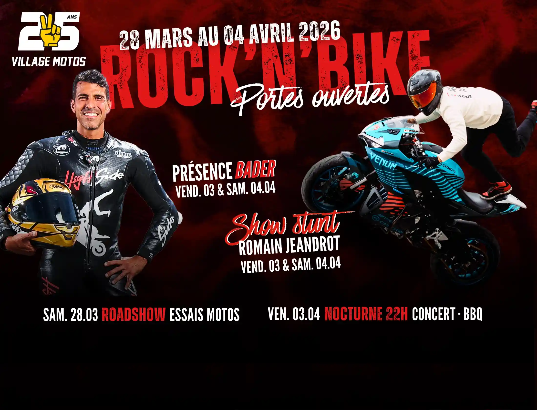 #Portes Ouvertes au Village Motos ! Du Samedi 28 Mars au Samedi 4 Avril 2026, au Village Motos à Orvault (Nantes).