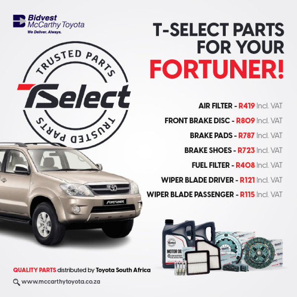 T-Select Parts for Your Fortuner image
