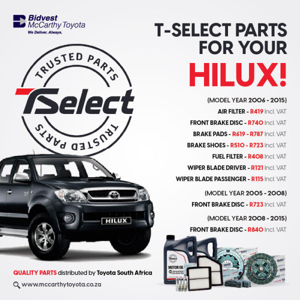 T-Select Parts for Your Hilux image