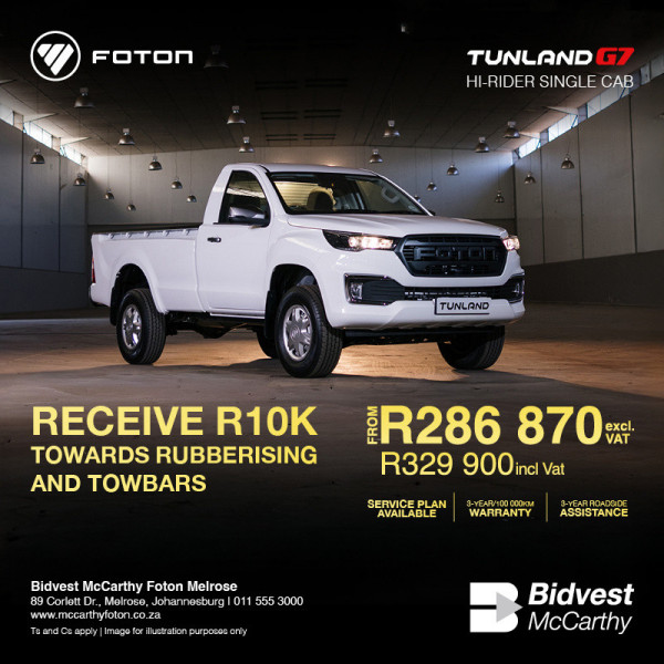 Tunland G7 Hi-Rider Single Cab image