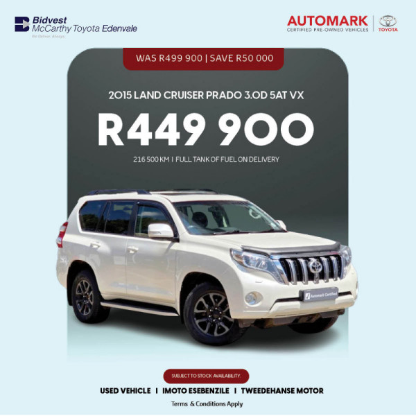 2015 Land Cruiser Prado 3.0D 5AT VX image