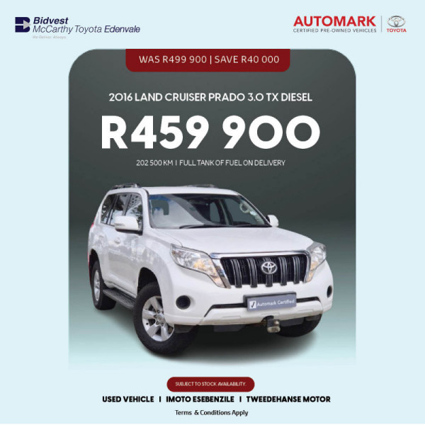 2016 Land Cruiser Prado 3.0 TX Diesel image