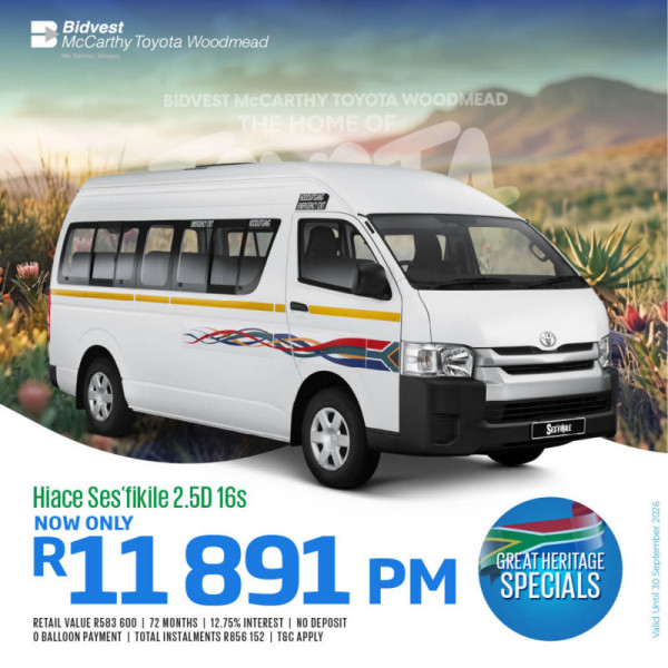 Hiace Sesfikile 2.5D 16s image