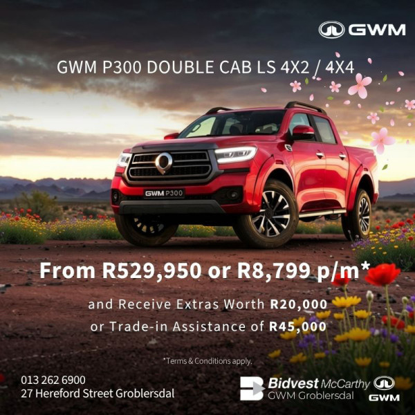 GWM P300 Double Cab LS 4x2/4x4 image