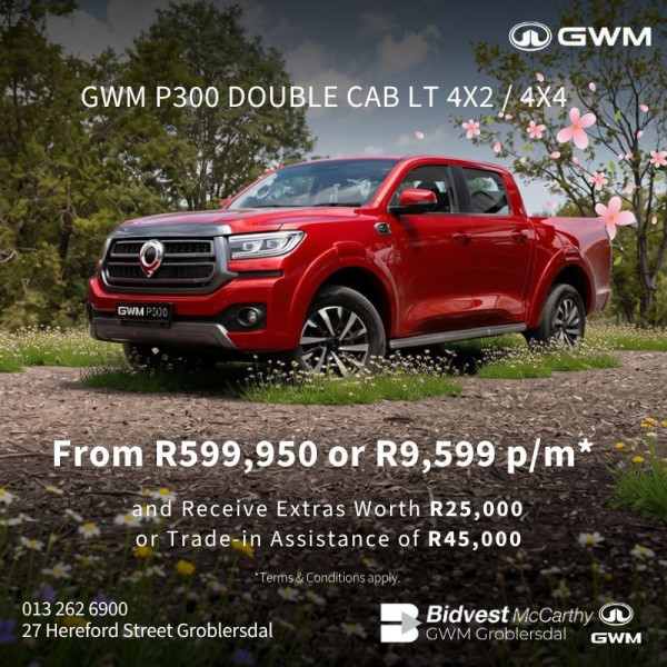 GWM P300 Double Cab LT 4x2/4x4 image