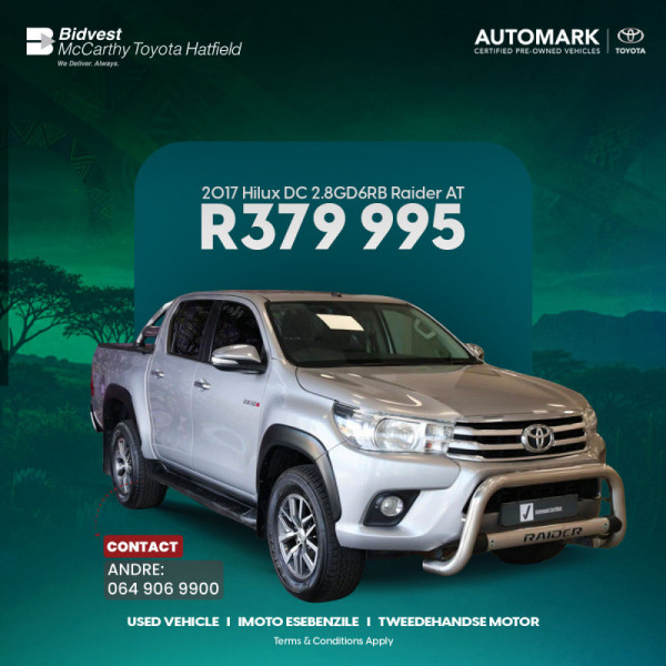 2017 Hilux DC 2.8 GD-6 RB Raider AT image