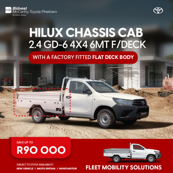 Hilux Chassis Cab 2.4 GD-6 4x4 6MT F-Deck image