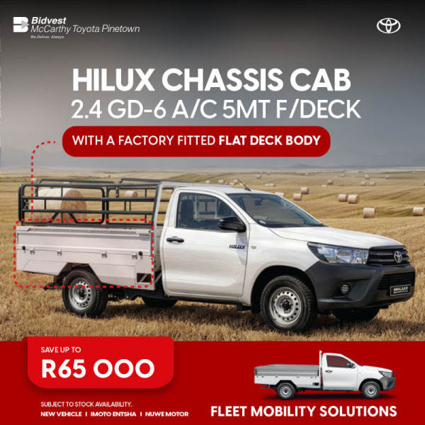 Hilux Chassis Cab 2.4 GD-6 A/C 5MT F/Deck image