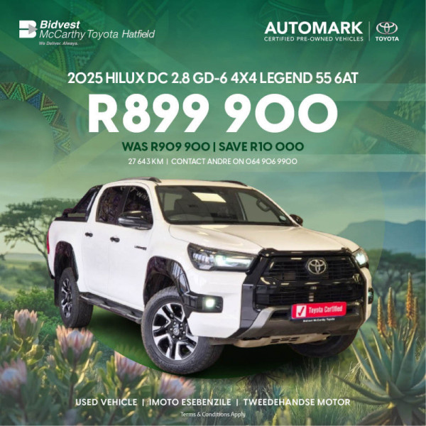2025 Hilux DC GD-6 4x4 Legend 55 6AT image